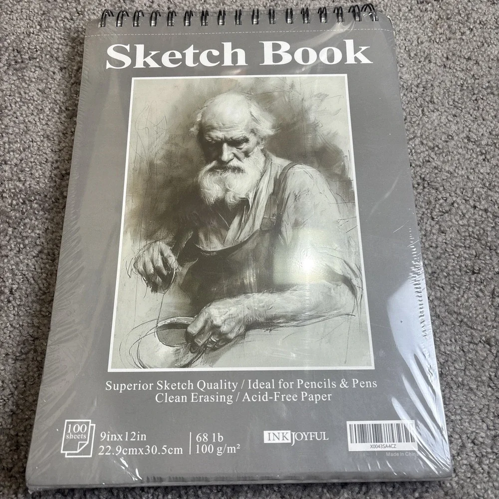 NEW Ink Joyful Sketch Book 9x12 – 100 Sheets Spiral Bound 100gsm Pad